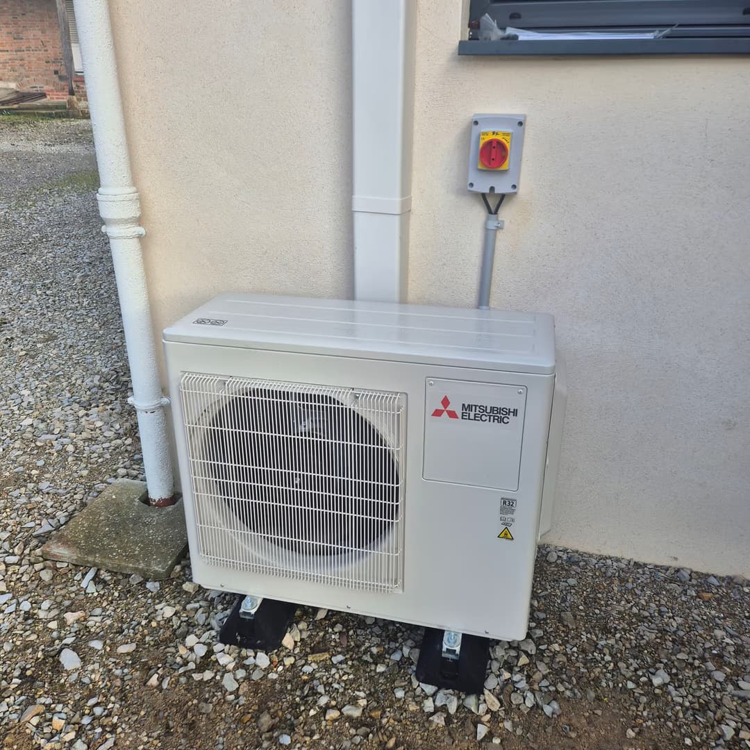 Multi-split Mitsubishi installé en Saône-et-Loire